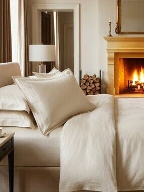 2 Hotel Collection Finest Bed Linen Standard Shams- NEW